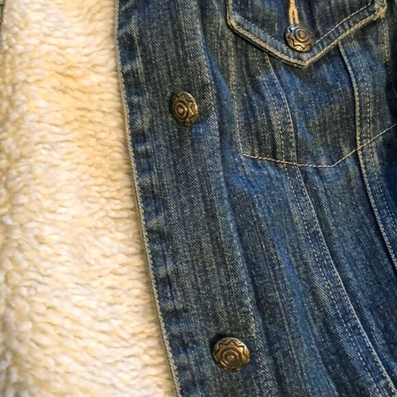Kim Rogers fleece lined denim jacket new w/o tags - Picture 5 of 5